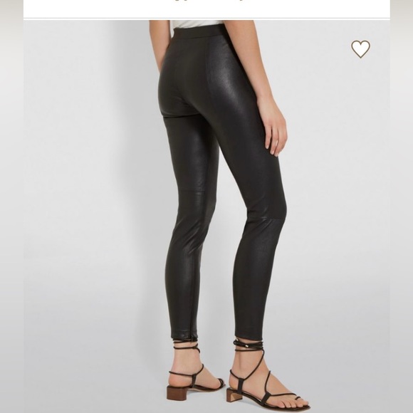 Vince Leather Zip Ankle Leggings - Picture 8 of 9